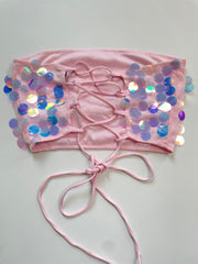 Motel Shell Embroidered Top-Bust 28 to 30