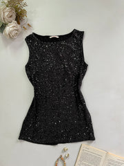 Camaïeu Sequin Vintage Top-Bust 32 to 34