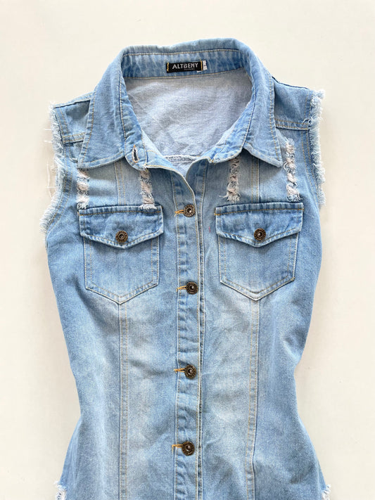 Denim Vest-Chest 38