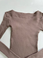 Load image into Gallery viewer, Boat Neck Cozy Pre Winter Top-Bust 30 to 34
