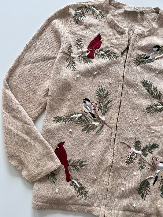 Croft&Barrow Embroidered Zipper -Bust 48