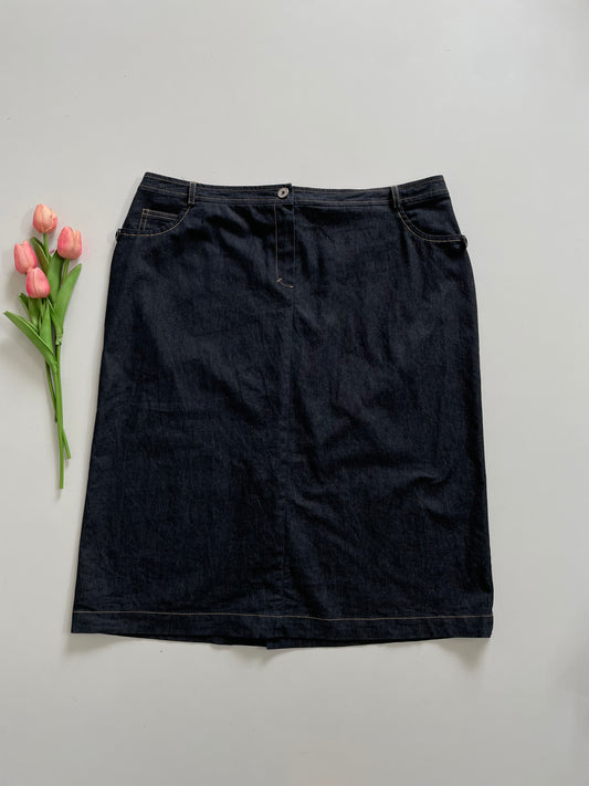 SMOKE DENIM SKIRT - WAIST 36