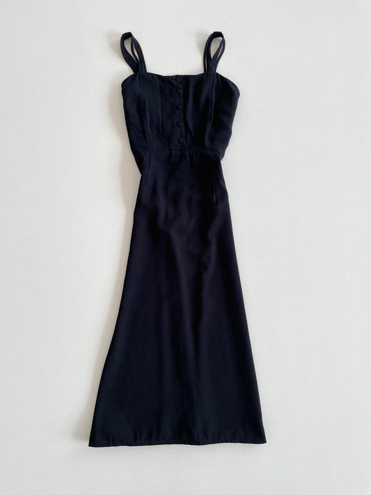 Korean Black Dress-Bust 40
