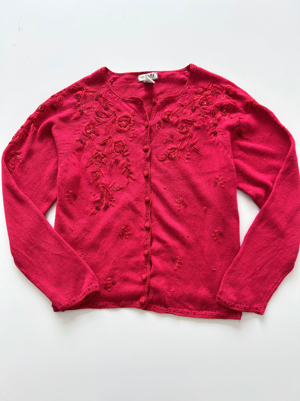 Tiara Embroidered Sweater-Bust 46