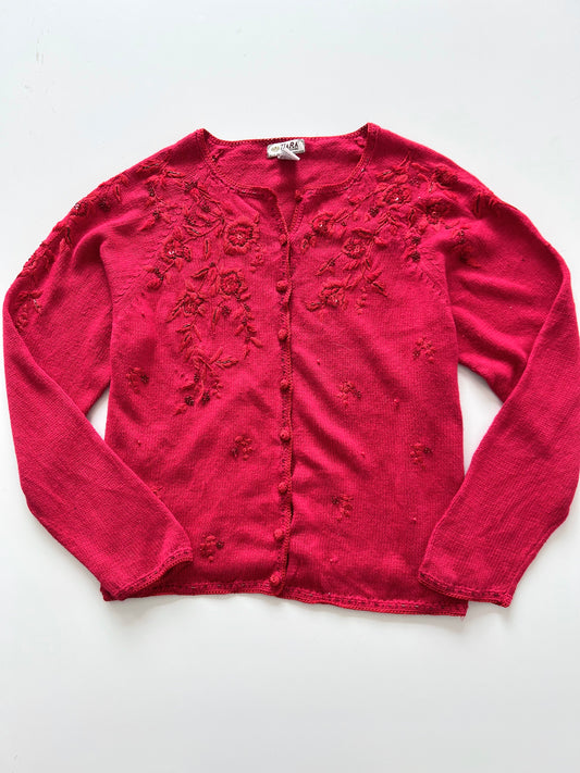 Tiara Embroidered Sweater-Bust 46