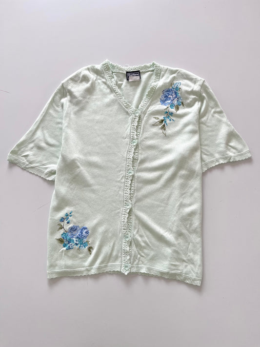 Southern Lady Embroidered Sweater Vest-Bust 46