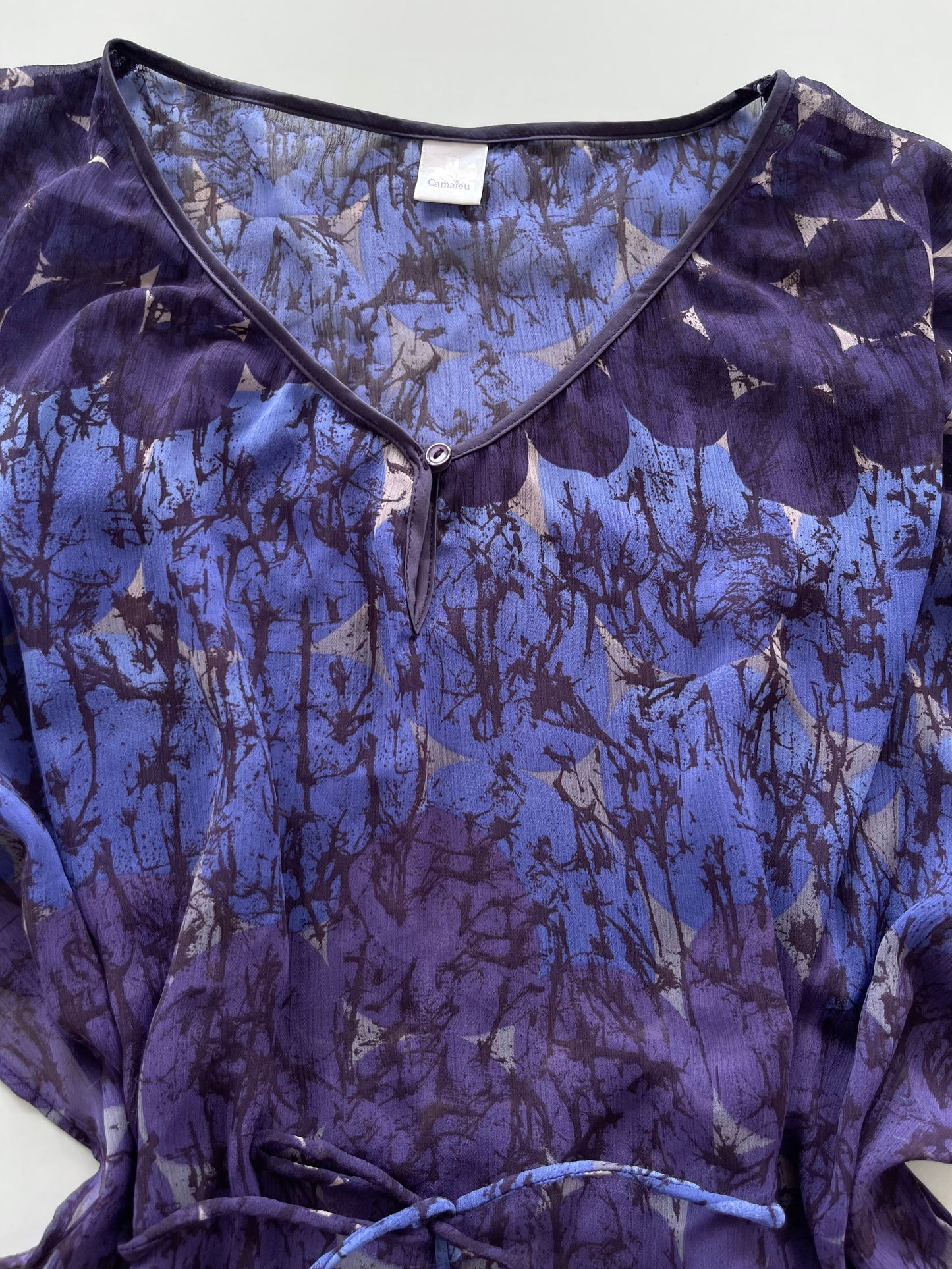 Camaieu Sheer Vintage Top-Bust 38 to 40