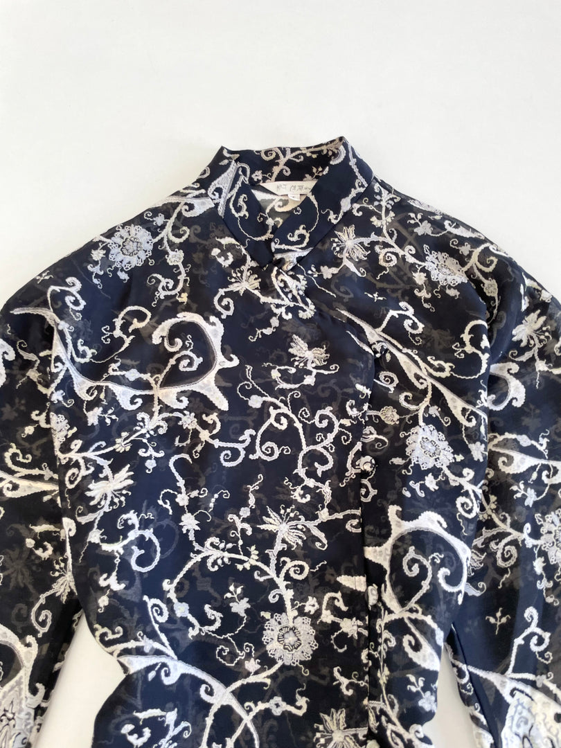 Vintage Sheer Top-Bust 44