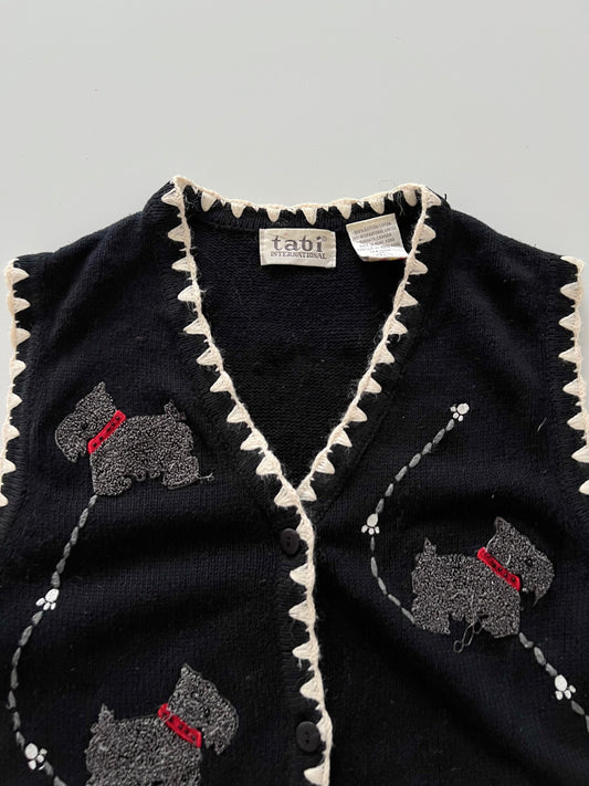 Tabi International Embroidered Vest Sweater-Bust 42