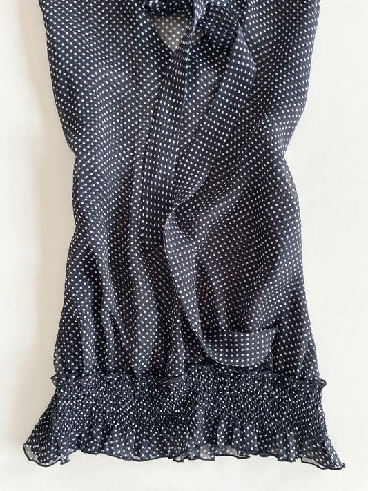 Blue Cherry Sheer Top-Bust 32