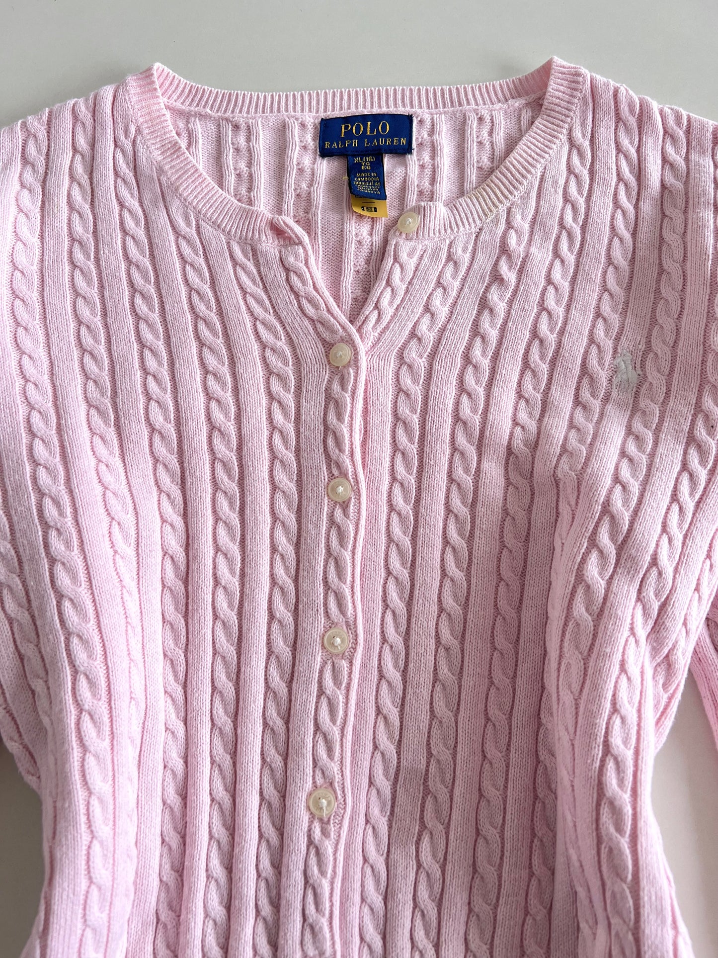 Ralph Lauren 100%Cotton Vintage Cardigan-Bust 40
