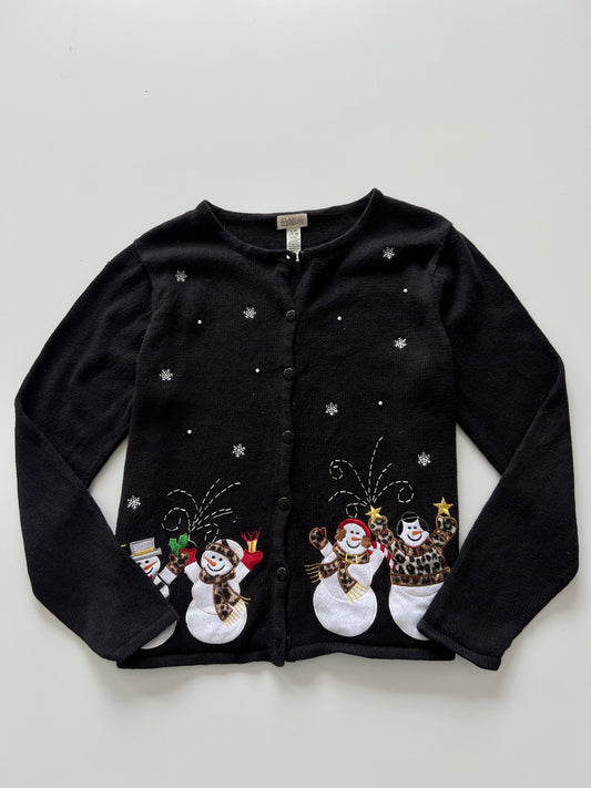 Classic Elements Christmas Embroidered Cardigan Sweater-Bust 46