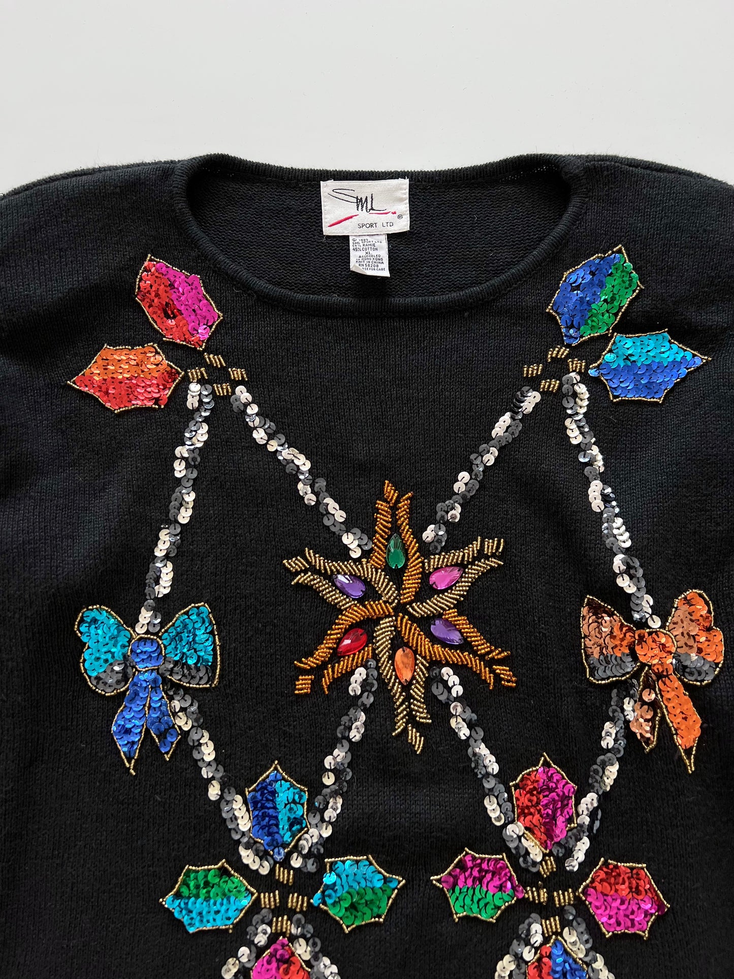 SML Hand Embroidered Sweater-Bust 50