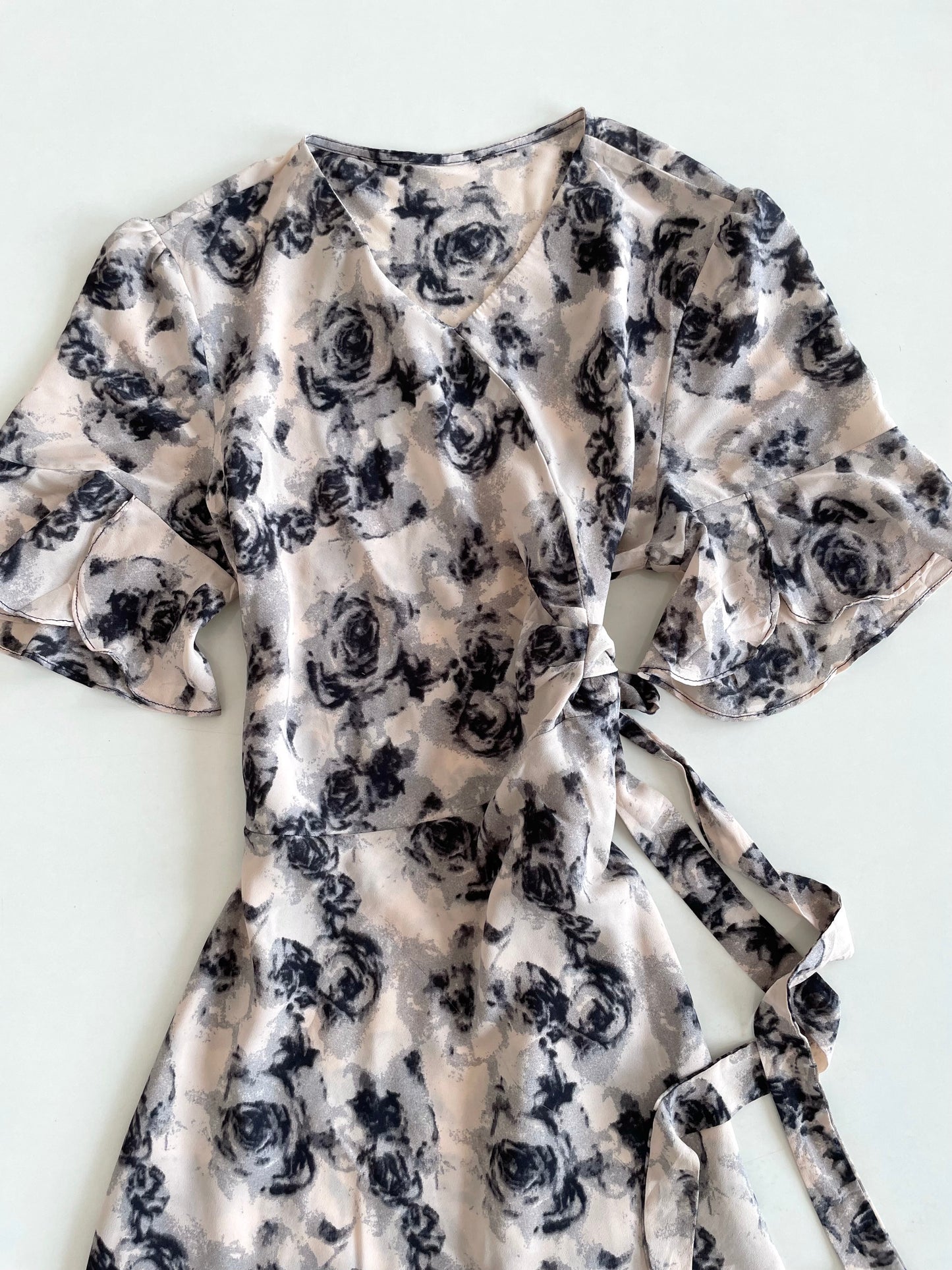 Black Rosie Wrap Dress-Bust 42