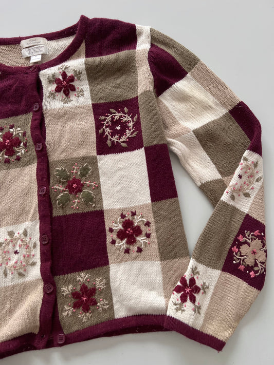 Christopher&Banks Embroidered Sweater-Bust 44