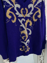 Embroidered Sweater-Bust 44