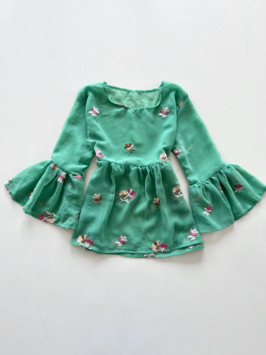 Vintage Embroidered Top-Bust 34