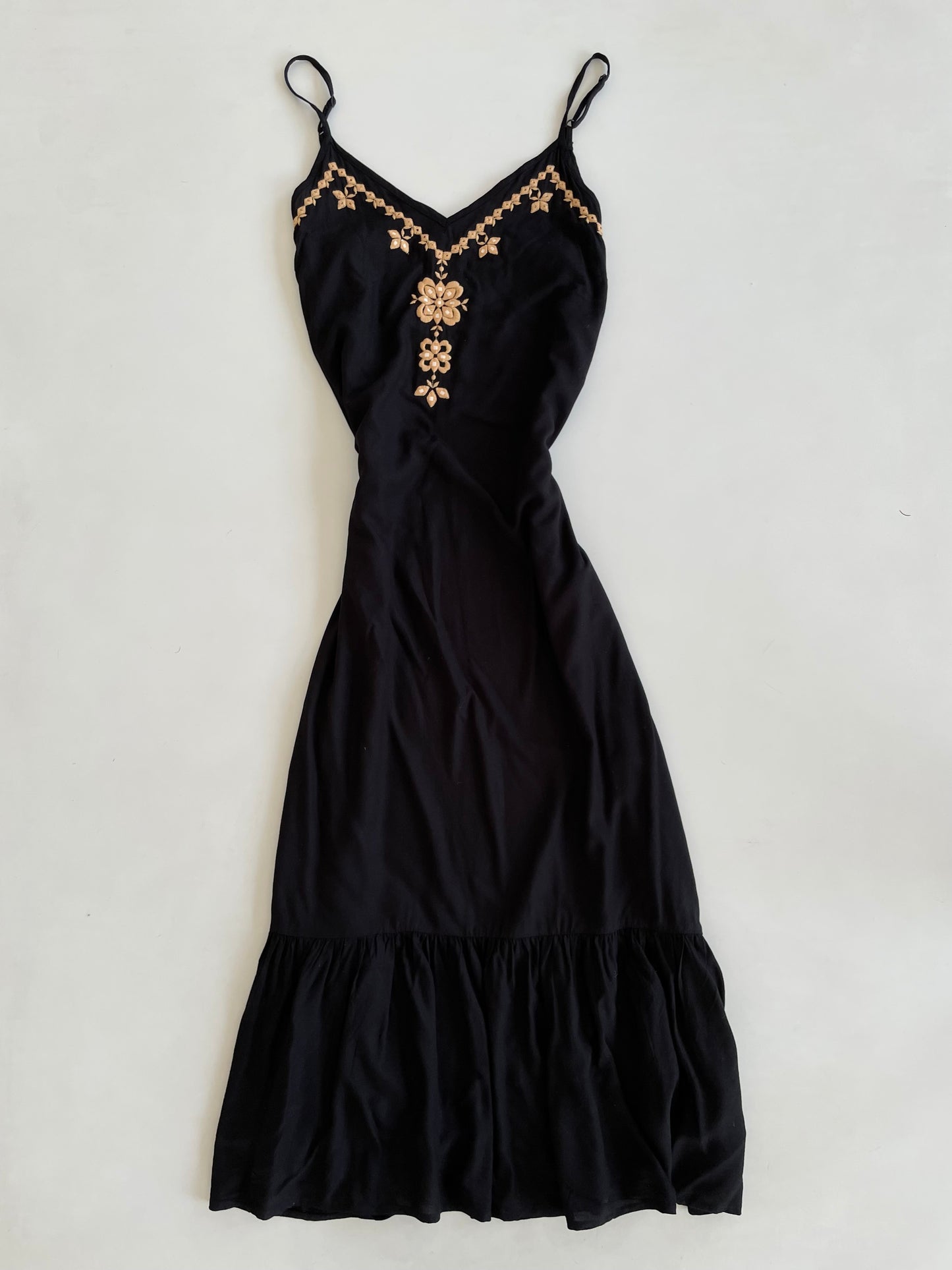 Millers Embroidered Vintage Dress-Bust 40