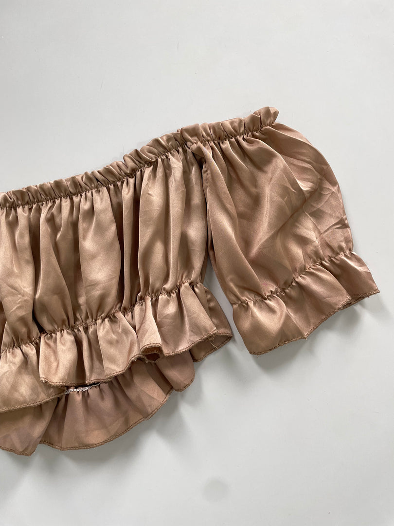 Satin Caramel Top-Bust 30 to 34