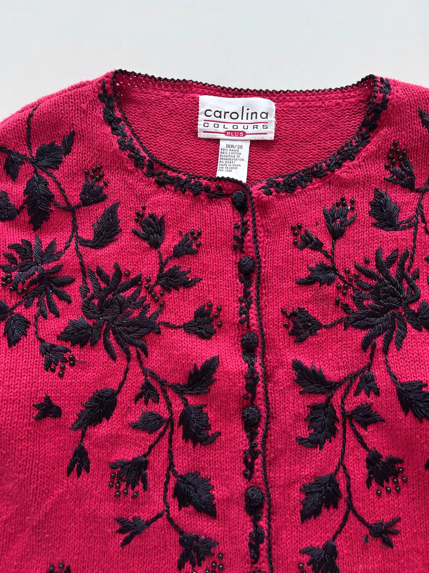 Carolina Embroidered Sweater-Bust 50