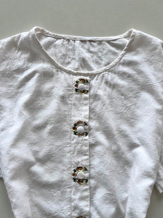 Cotton Embroidered Top-Bust 46