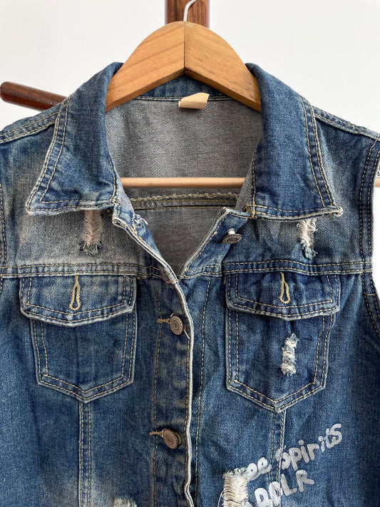 Denim Vest-Chest 34