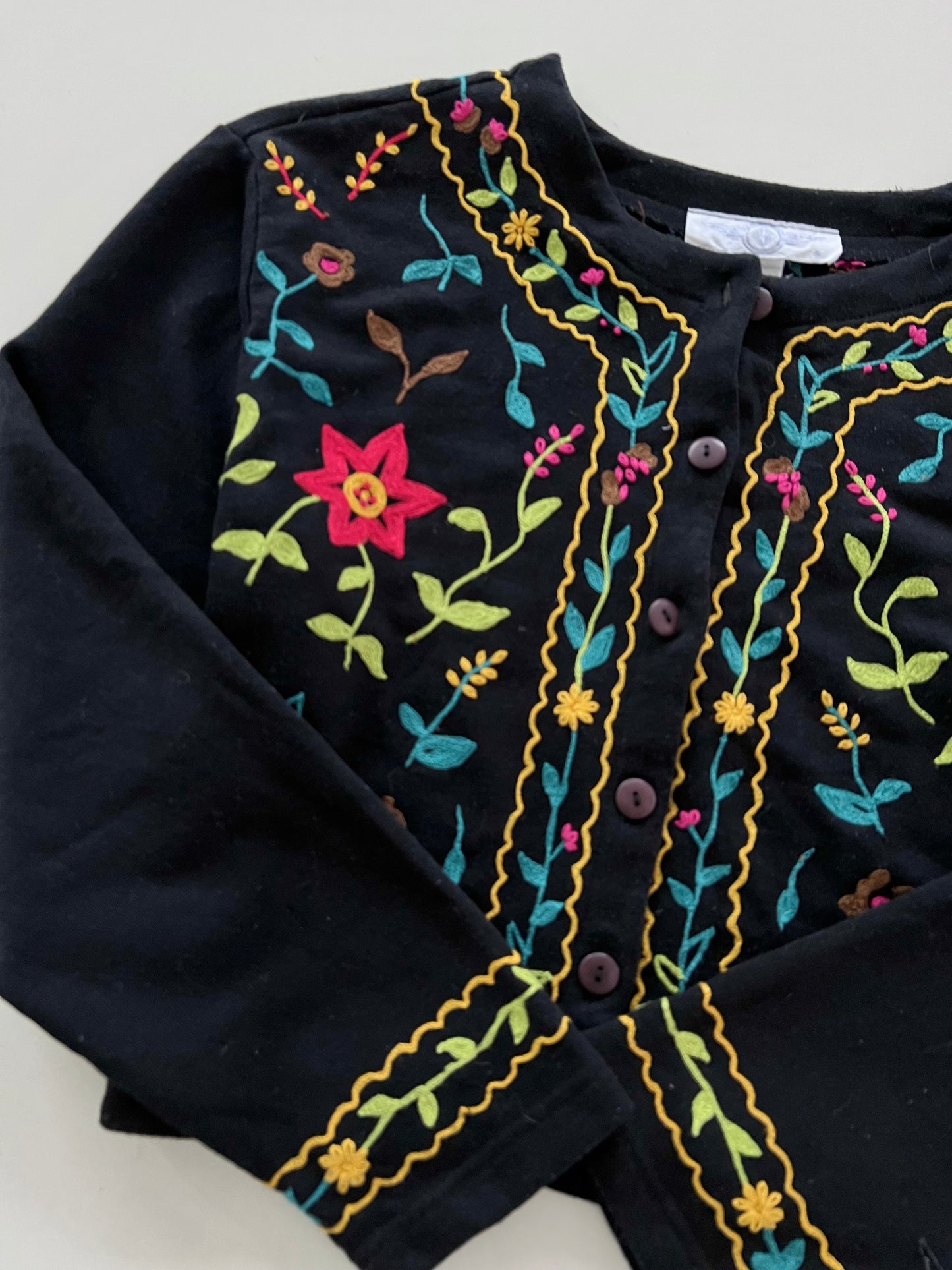 Embroidered Sweater-Bust 42