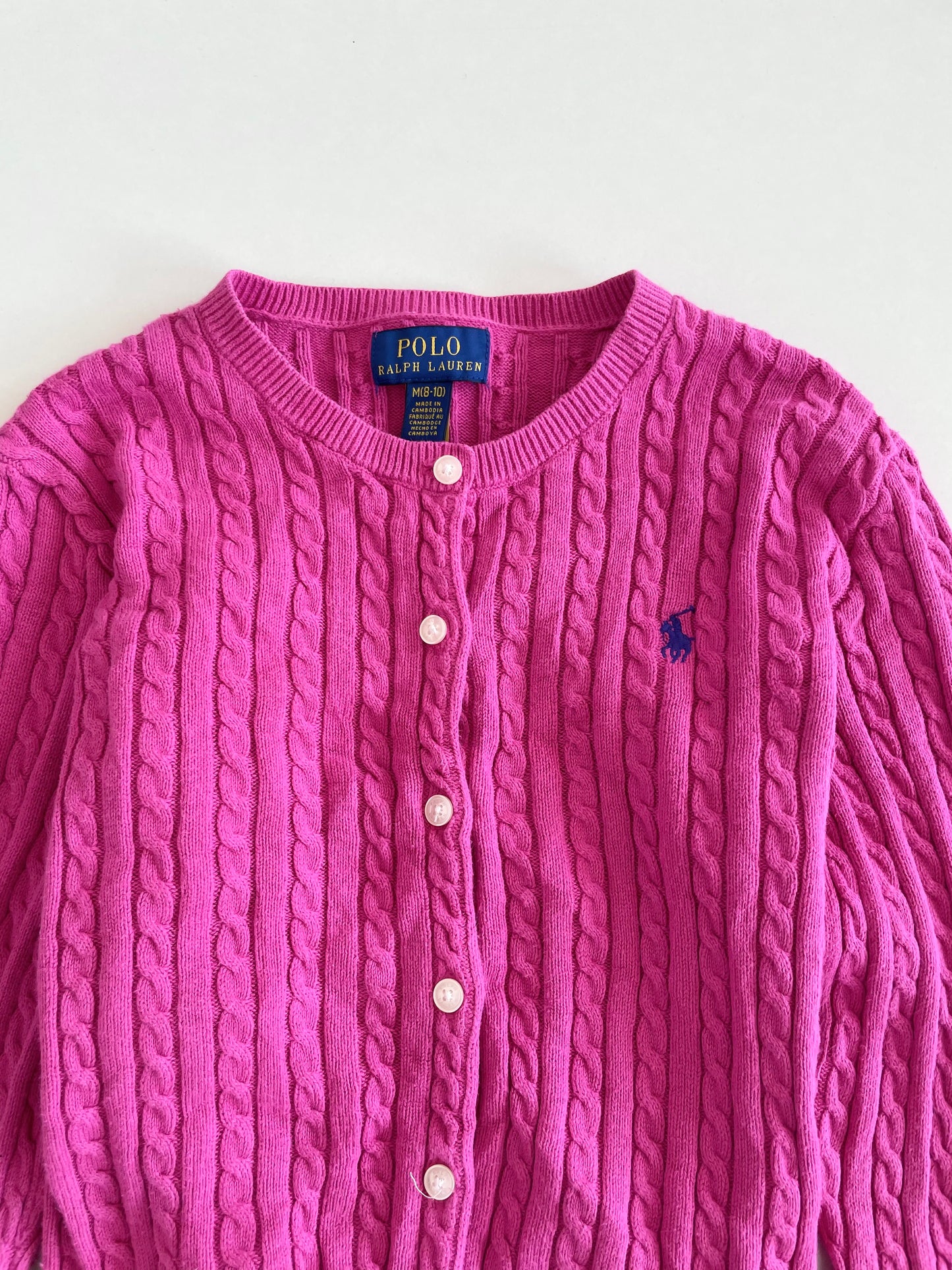 Ralph Lauren 100% Cotton Vintage Cardigan-Bust 32