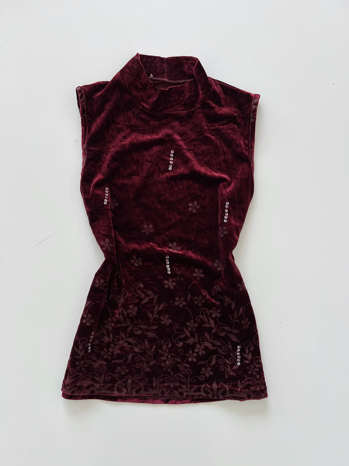 Vintage Velvet Top-Bust 36