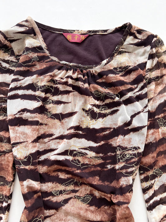 Y2k Printed Top-Bust 36 to 38