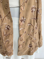 Load image into Gallery viewer, EMBROIDERED SUEDE SHIRT - BUST 48
