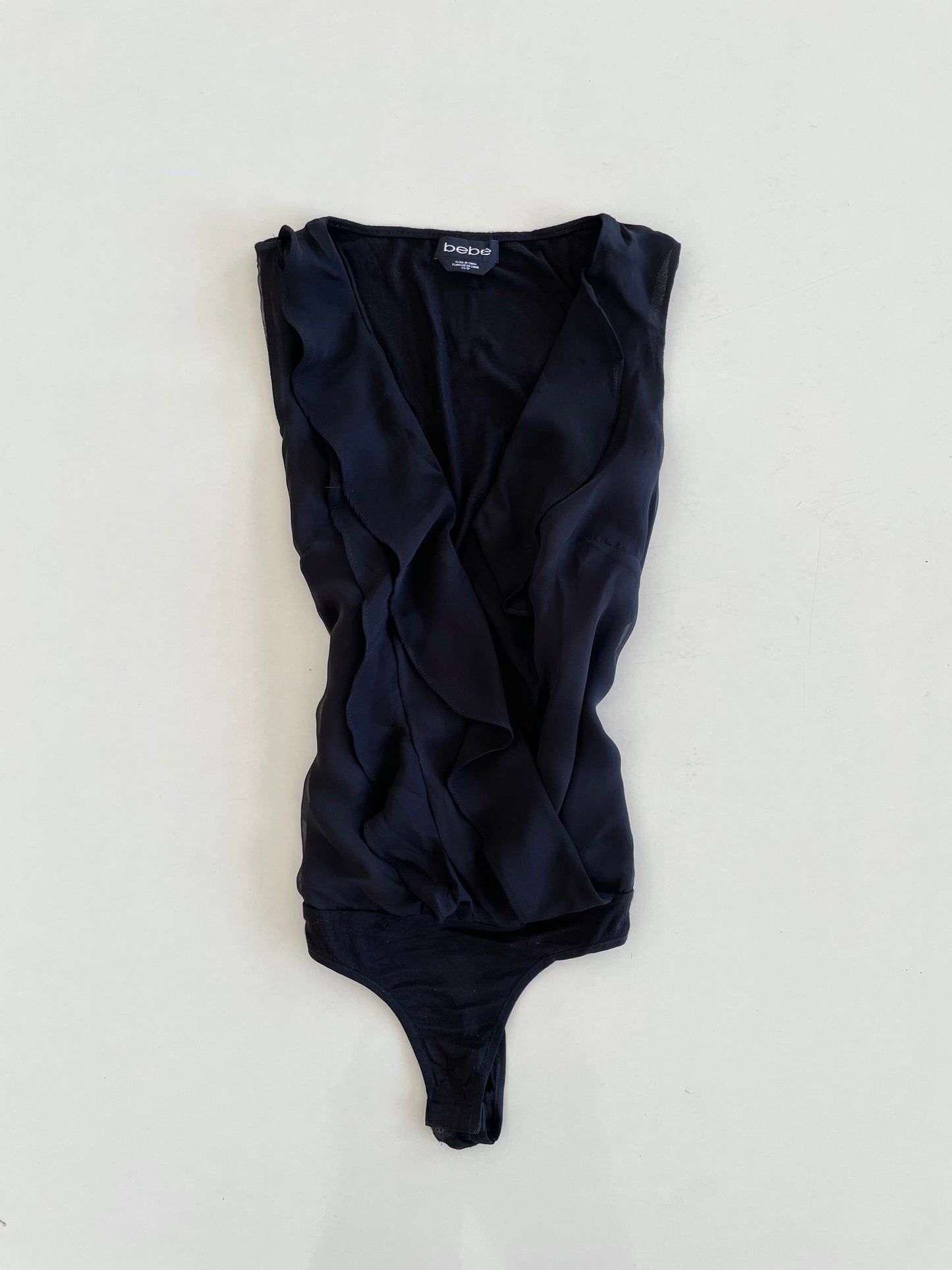 Bebe Ruffle Bodysuit-Bust 36