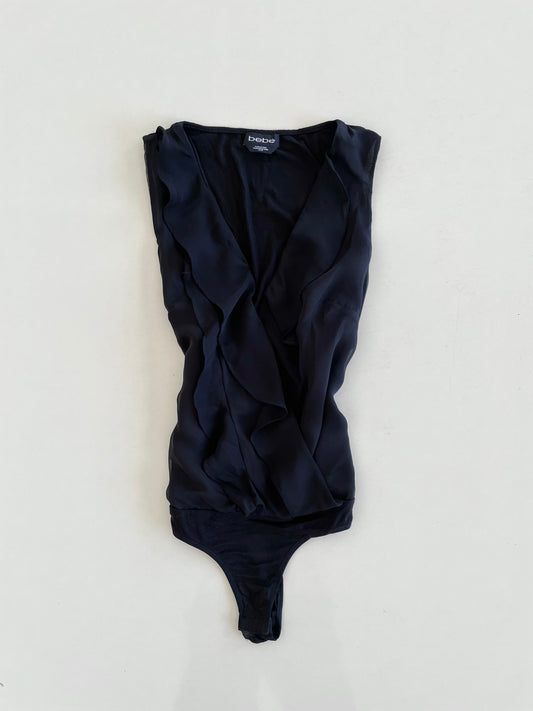 Bebe Ruffle Bodysuit-Bust 36