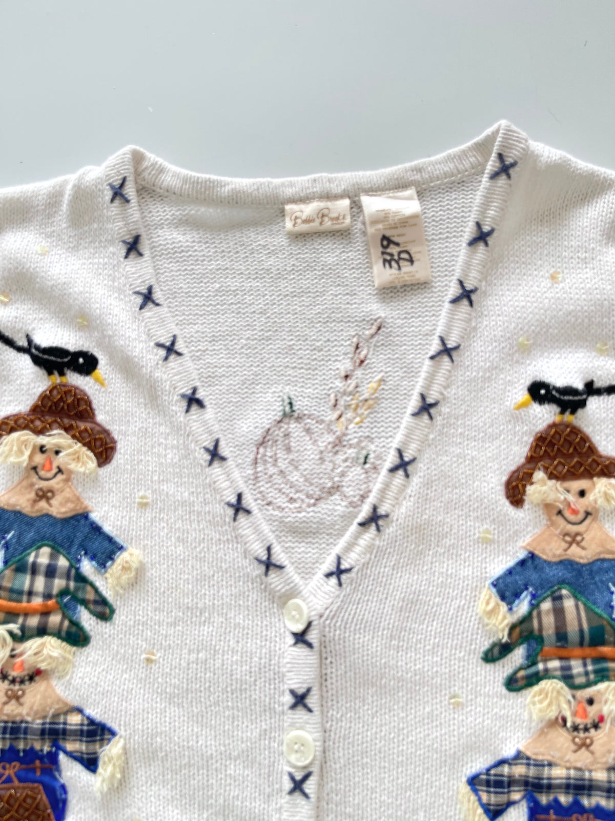 Bobbie Brooks Embroidered Vest Sweater-Bust 54