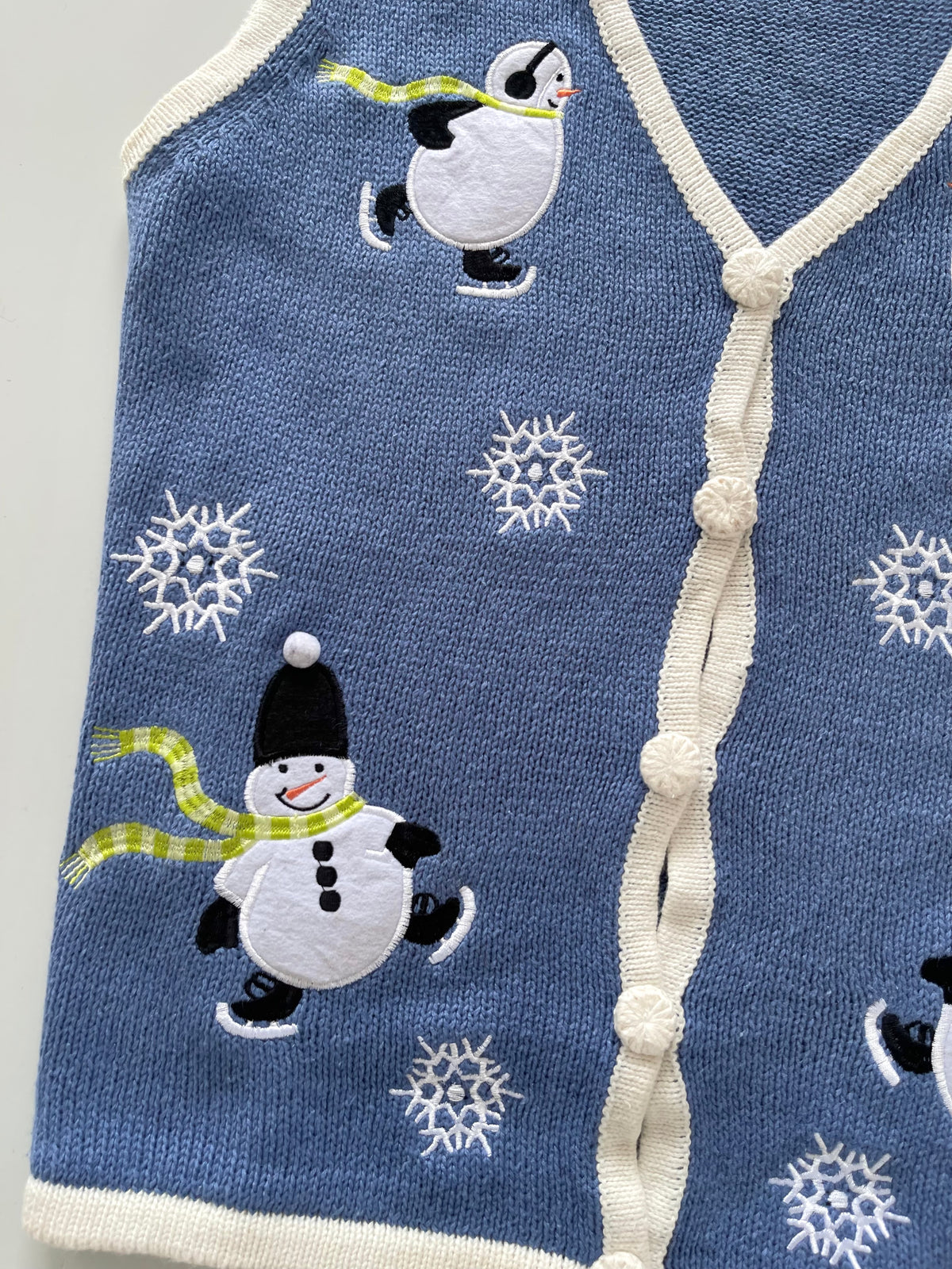 Holiday Editions Embroidered Christmas Vest Sweater-Bust 44