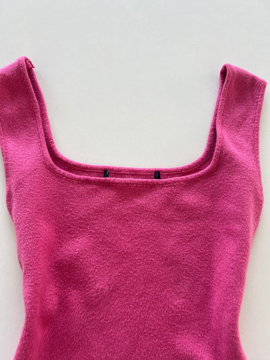 Square Neck Pink Top-Bust 28 to 30