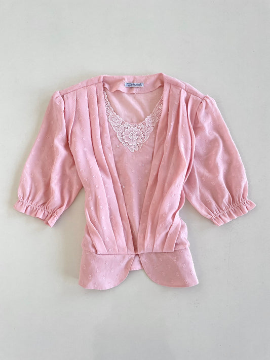 Lace Sheer Top-Bust 36 to 38
