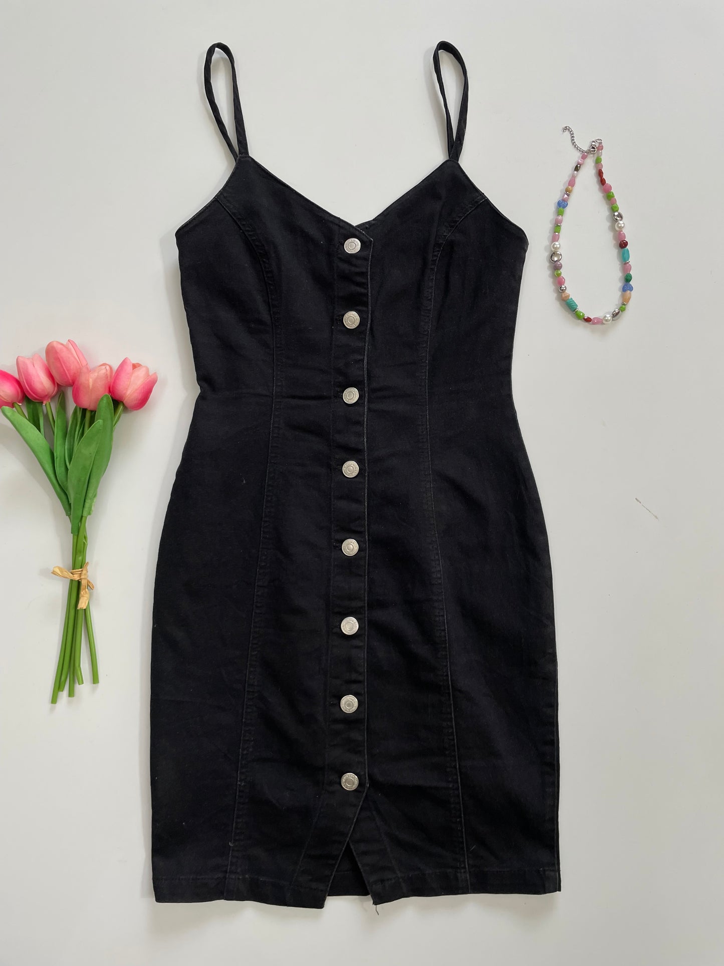 New Look Denim Dress-Bust 30