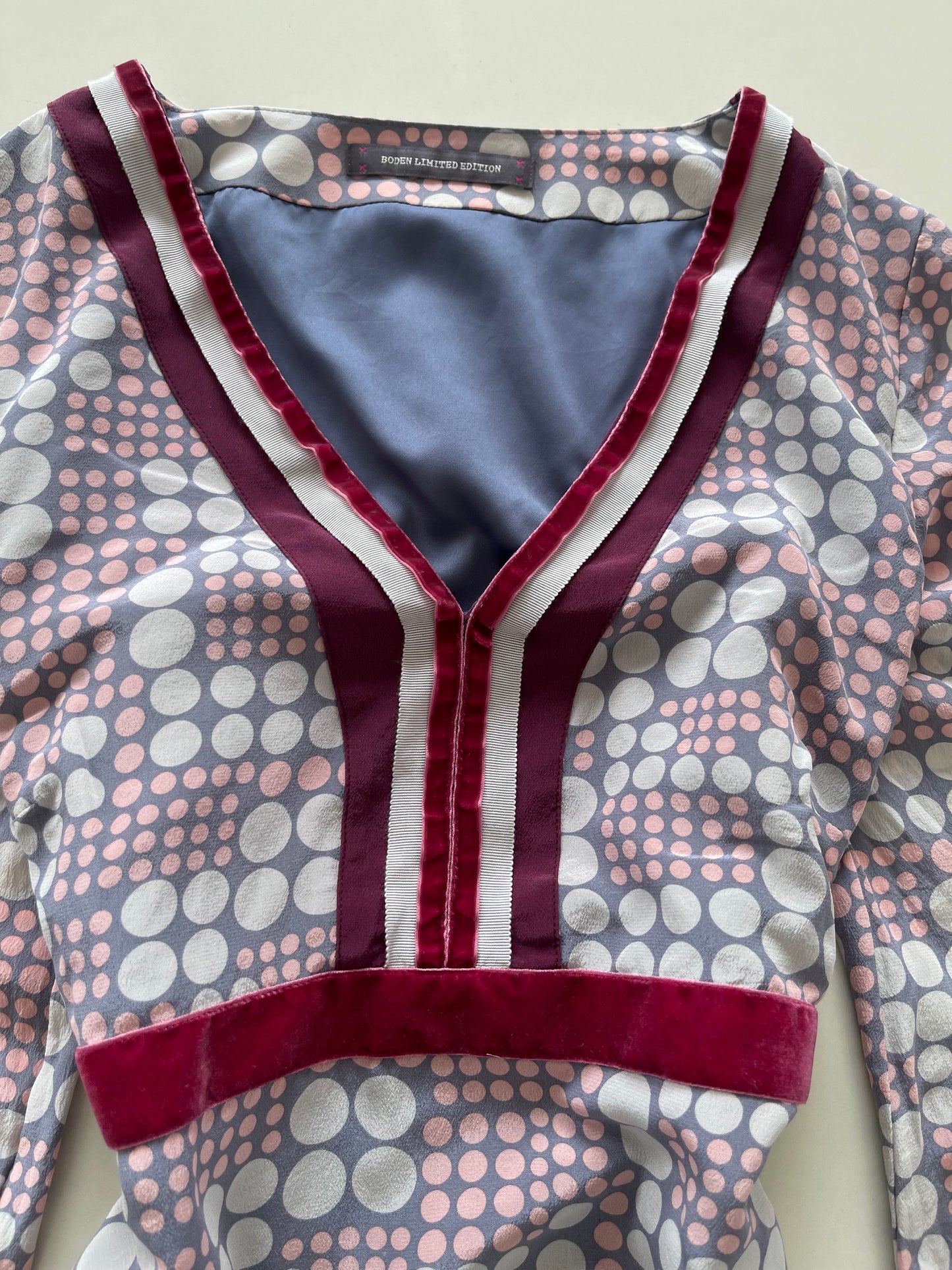 Boden Limited Edition 100% Silk Top-Bust 38