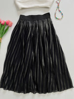 Load image into Gallery viewer, Shimmer Pleated Long Skirt-Waist 24 to 28
