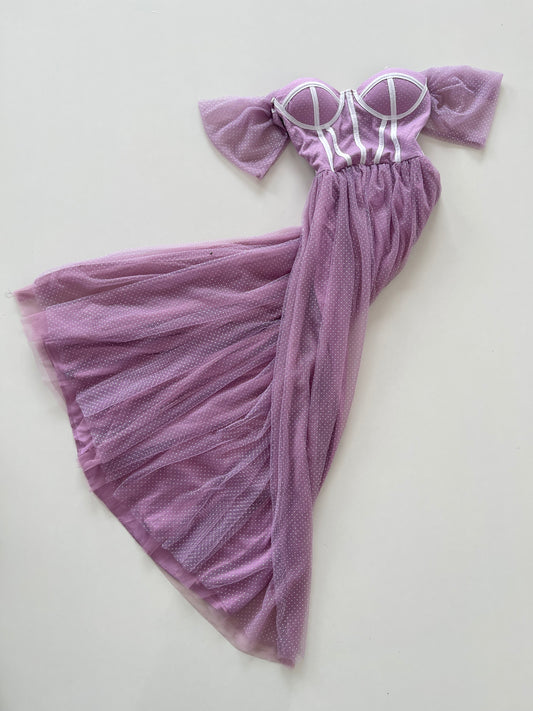 Lilac Tulle Dress-Bust 36 to 38