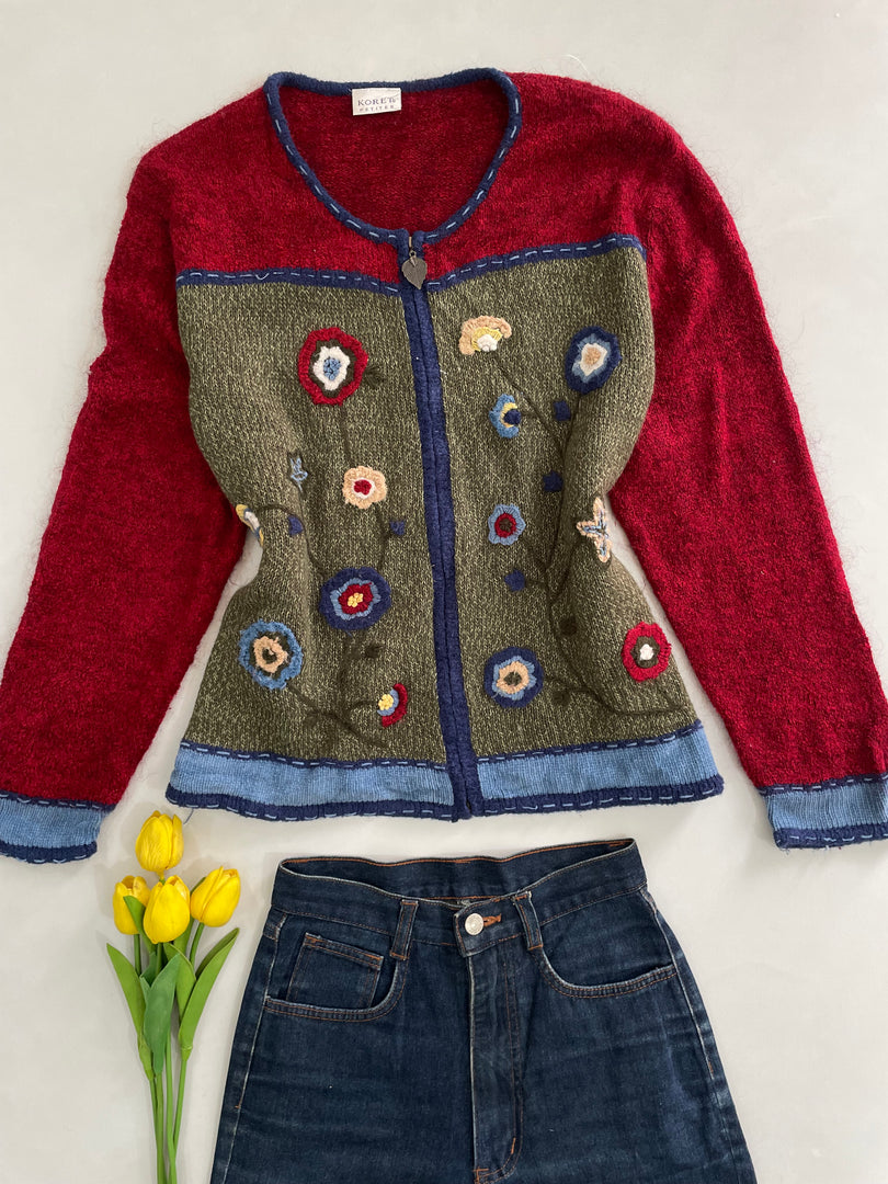 Koret Vintage Zipper Sweater-Bust 44