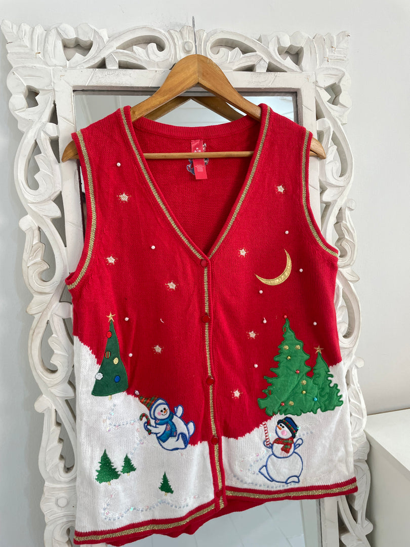 Christmas Sweater Vest-Bust 38