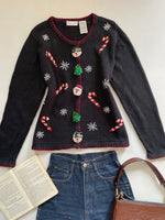 Load image into Gallery viewer, White Stag Embroidered Christmas Sweater-Bust 40
