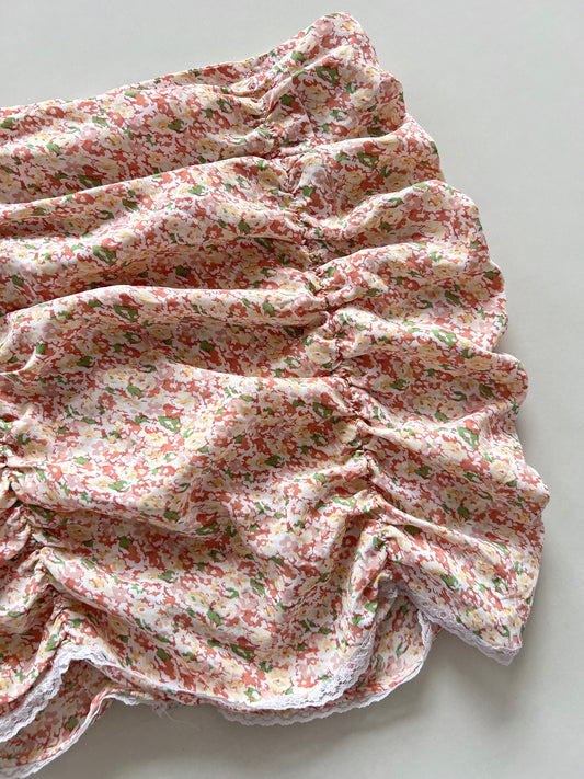 Floral Ruched Skirt-Waist 28