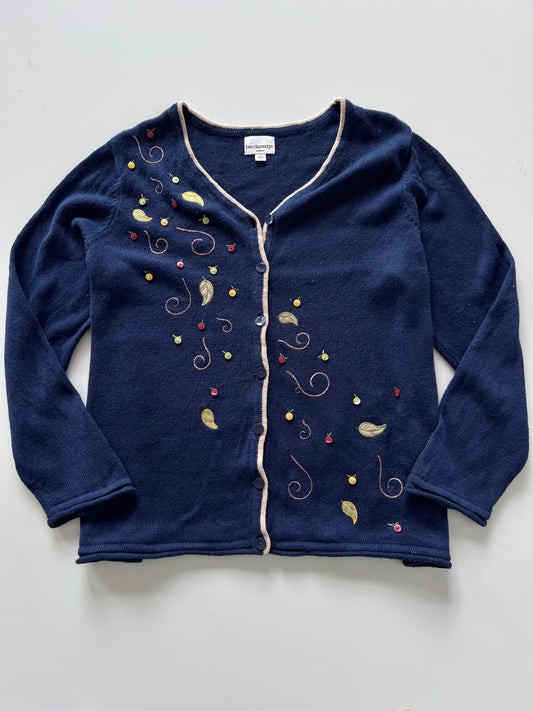 Breckenridge Embroidered Cardigan Sweater-Bust 54