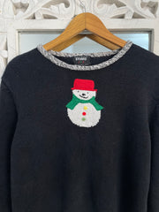 Embroidered Christmas Sweater-Bust 42
