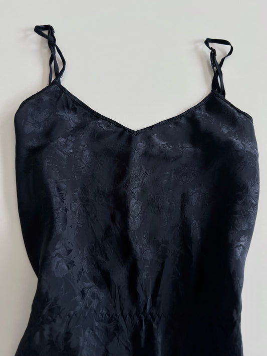 Satin Self Printed Bodysuit-Bust 40