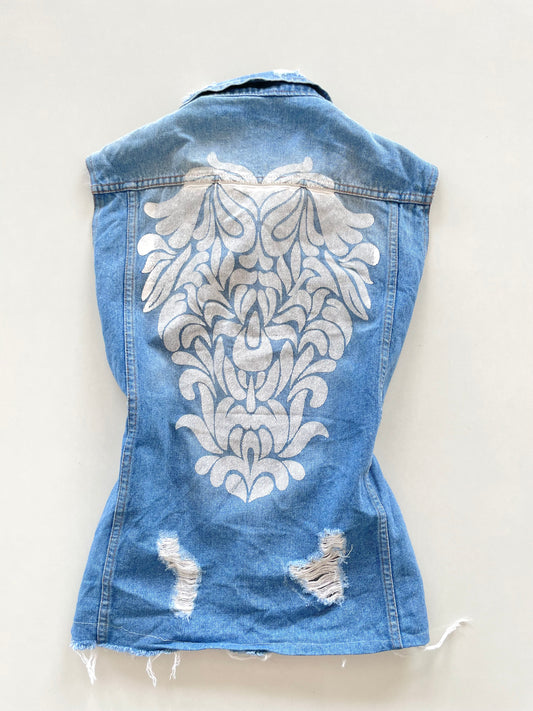 Denim Vest-Chest 40