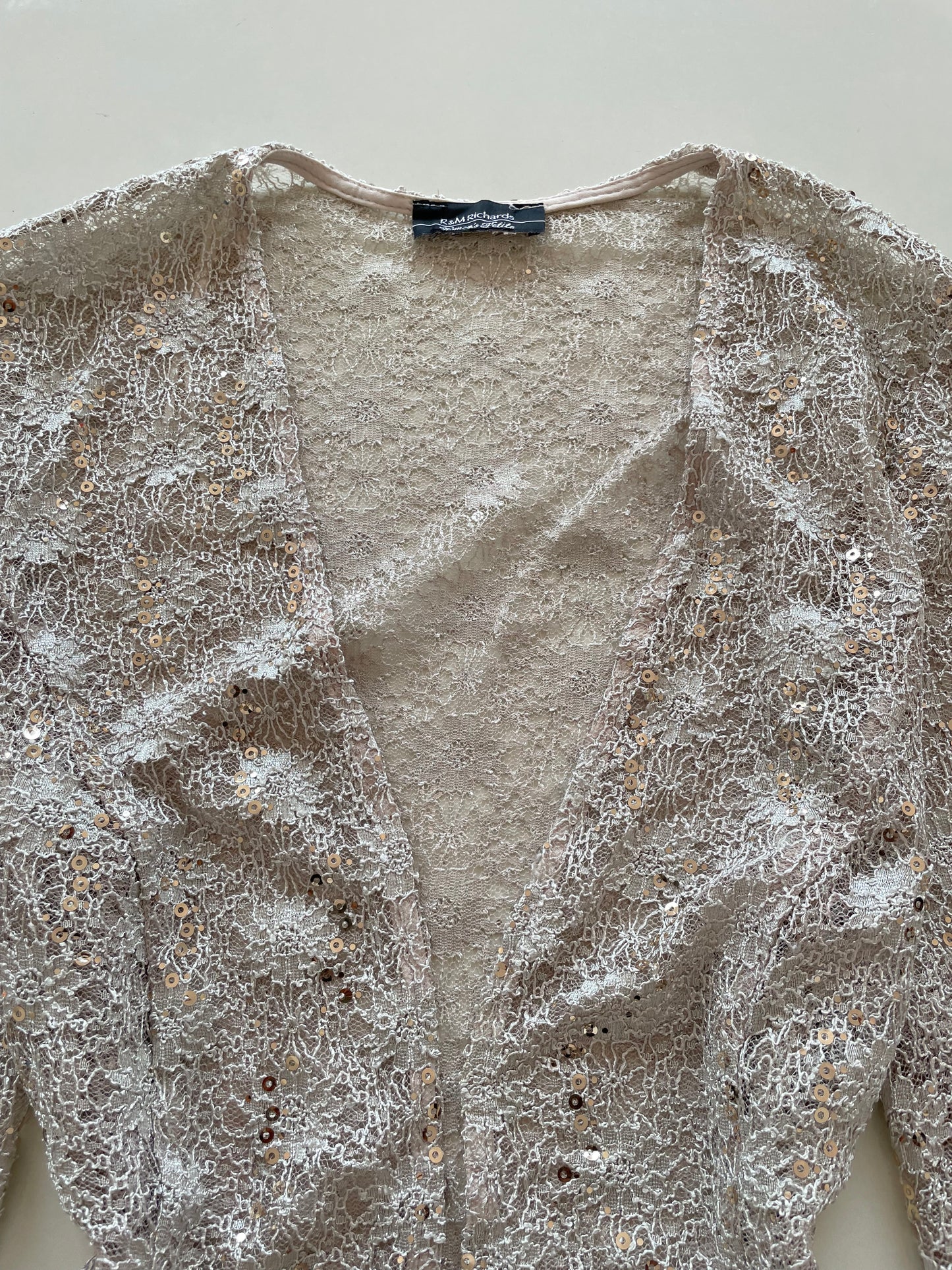 R&M Richards Vintage Sequin Shrug-Bust 44